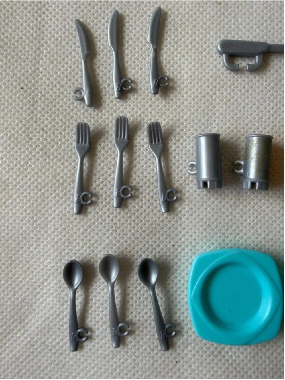 Lot Of Barbie Dream House Replacement Accessories utensils plates cups